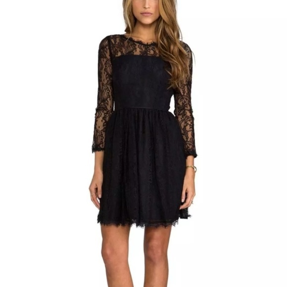 Juicy Couture Dresses & Skirts - Juicy Couture Delicate Black Lace Dress